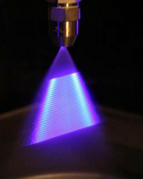 Spray image with sinusoidal modulated laser illumination